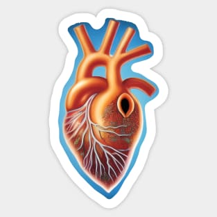 Abstract heart drawing Sticker